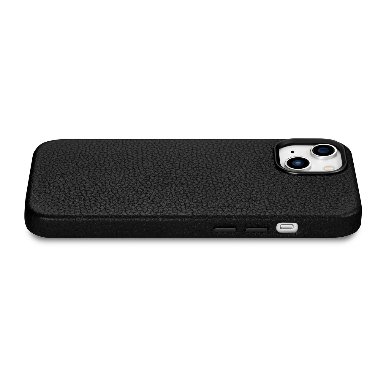 Pokrowiec iCarer Litchi Premium Leather Case czarny Apple iPhone 14 / 10