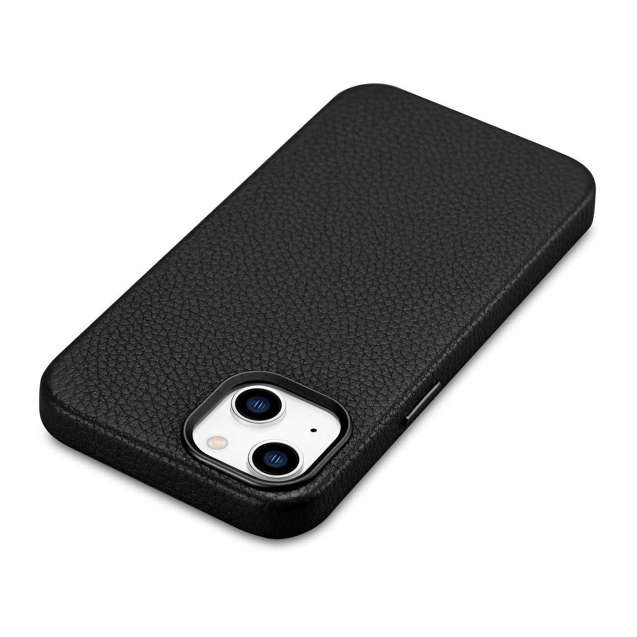 Pokrowiec iCarer Litchi Premium Leather Case czarny Apple iPhone 14 / 11
