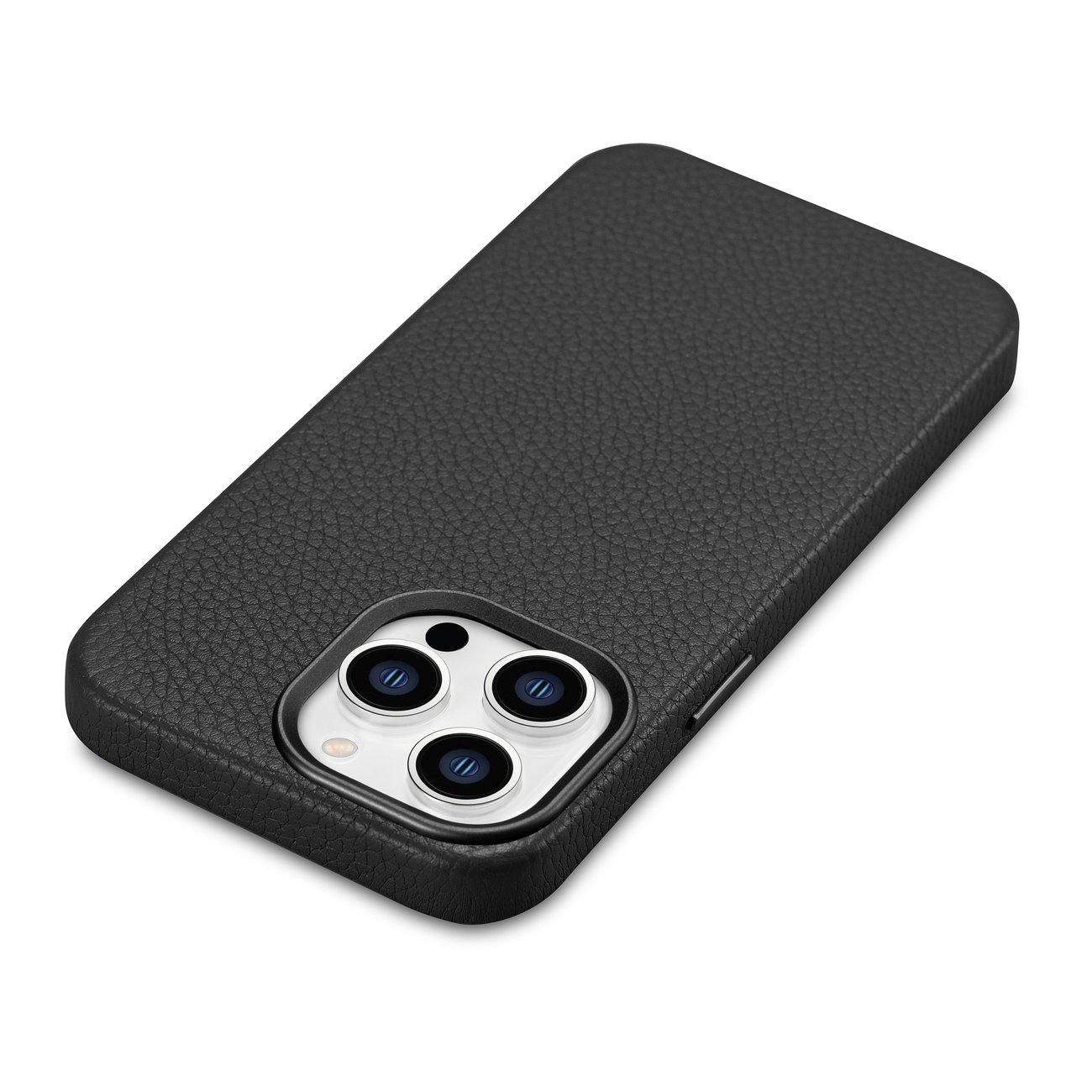 Pokrowiec iCarer Litchi Premium Leather Case czarny Apple iPhone 14 Pro Max / 12 Pokrowiec iCarer Litchi Premium Leather Case czarny Apple iPhone 14 Pro Max / 12