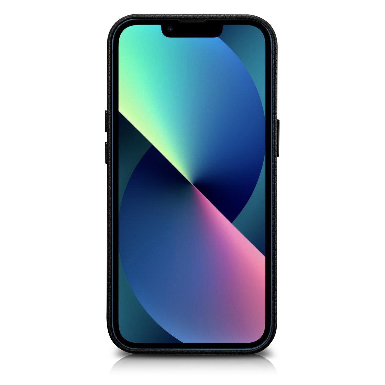 Pokrowiec iCarer Litchi Premium Leather Case czarny Apple iPhone 14 Pro Max / 2 Pokrowiec iCarer Litchi Premium Leather Case czarny Apple iPhone 14 Pro Max / 2