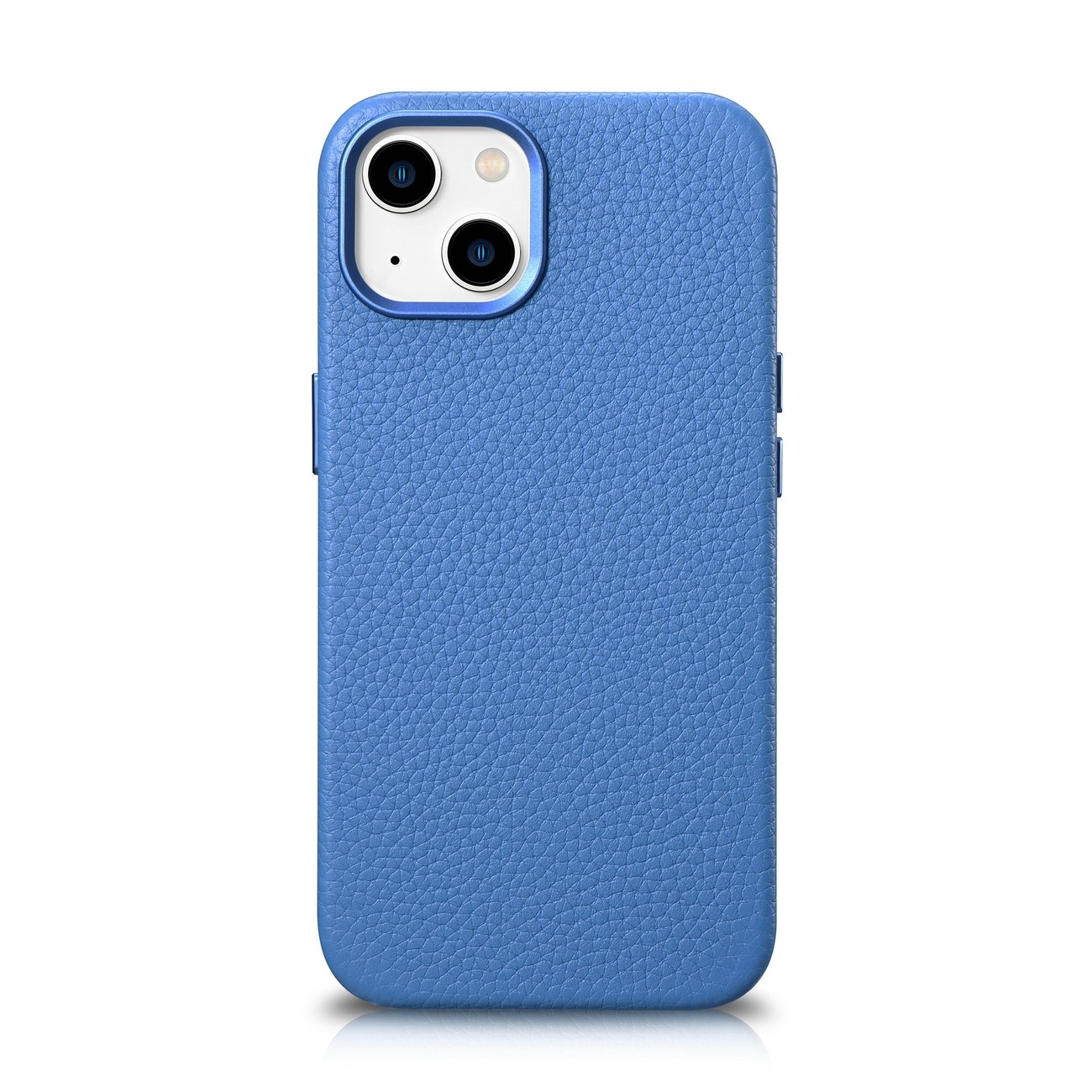 Pokrowiec iCarer Litchi Premium Leather Case jasnoniebieski Apple iPhone 14
