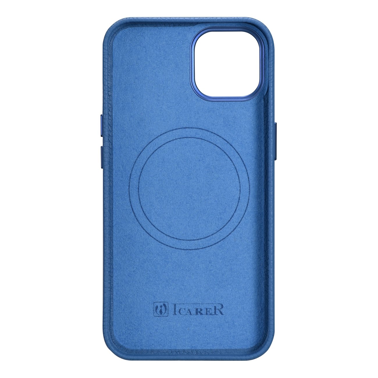Pokrowiec iCarer Litchi Premium Leather Case jasnoniebieski Apple iPhone 14 / 3