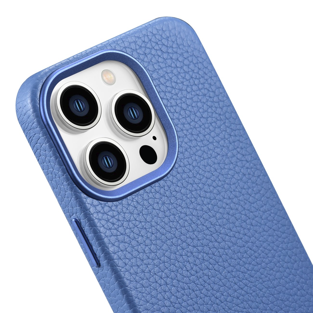 Pokrowiec iCarer Litchi Premium Leather Case jasnoniebieski Apple iPhone 14 Pro / 10