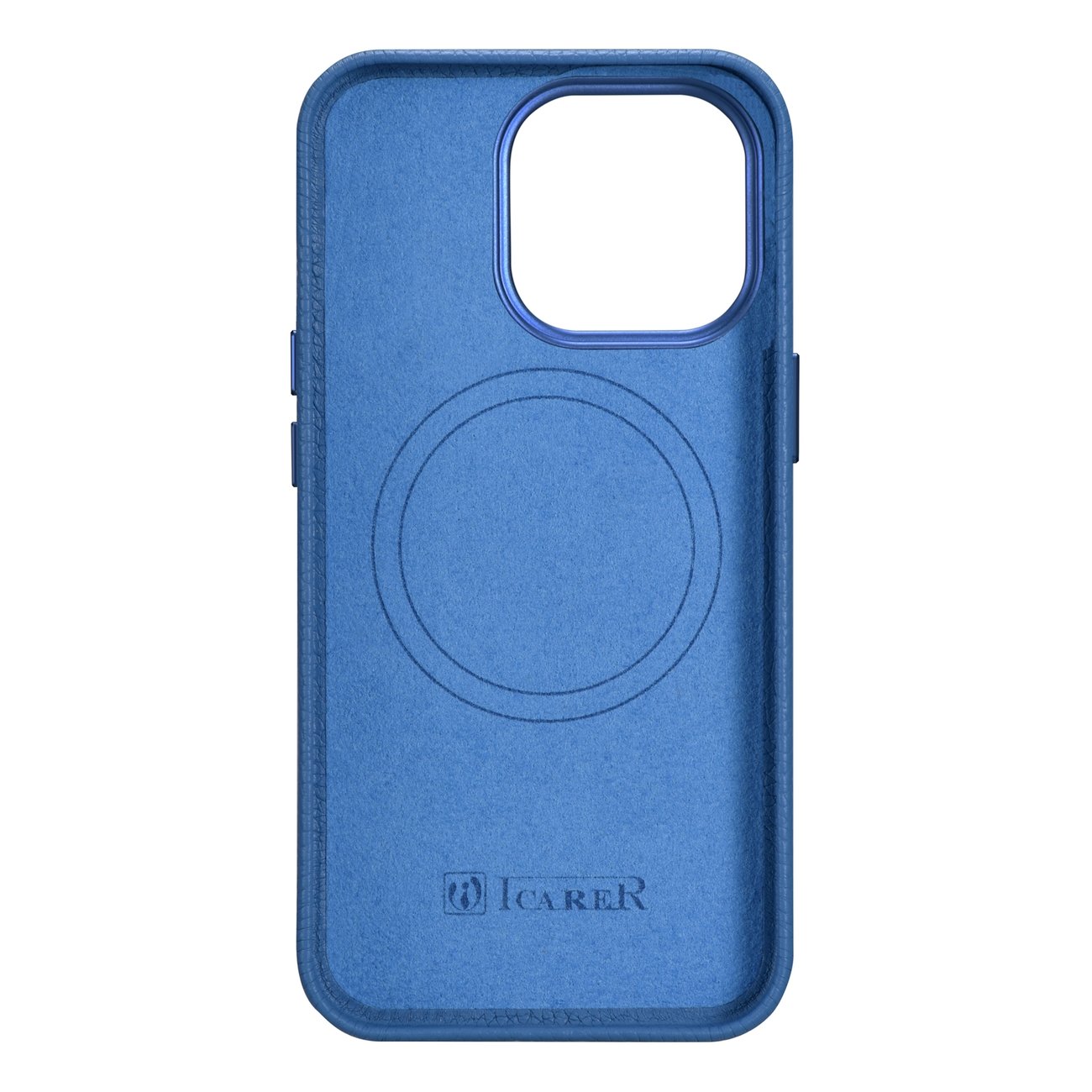 Pokrowiec iCarer Litchi Premium Leather Case jasnoniebieski Apple iPhone 14 Pro / 3