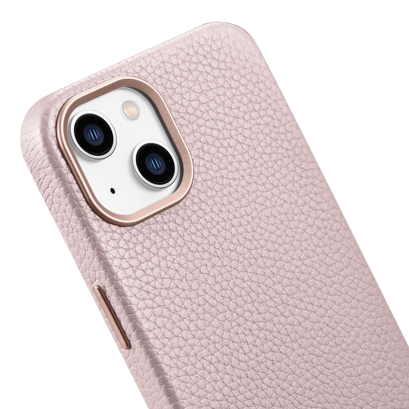 Pokrowiec iCarer Litchi Premium Leather Case rowy Apple iPhone 14 / 10