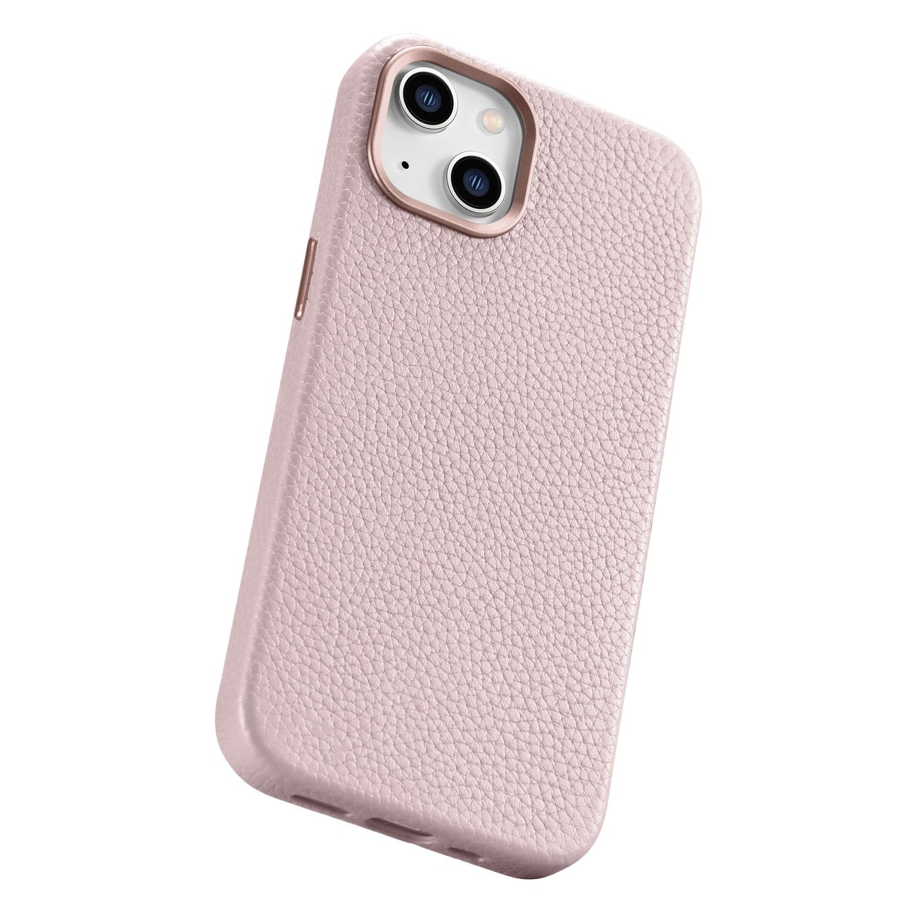 Pokrowiec iCarer Litchi Premium Leather Case rowy Apple iPhone 14 / 12