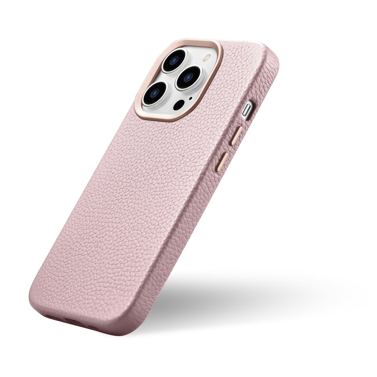 Pokrowiec iCarer Litchi Premium Leather Case r�owy Apple iPhone 14 Pro / 9