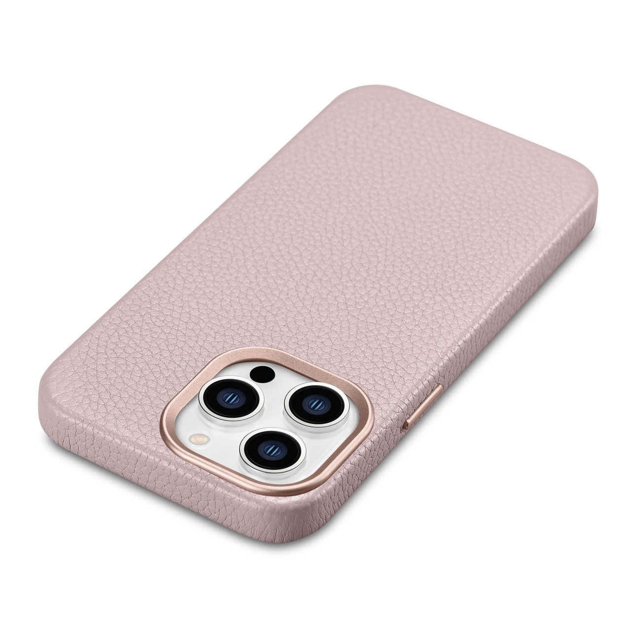 Pokrowiec iCarer Litchi Premium Leather Case różowy Apple iPhone 14 Pro Max / 12 Pokrowiec iCarer Litchi Premium Leather Case różowy Apple iPhone 14 Pro Max / 12