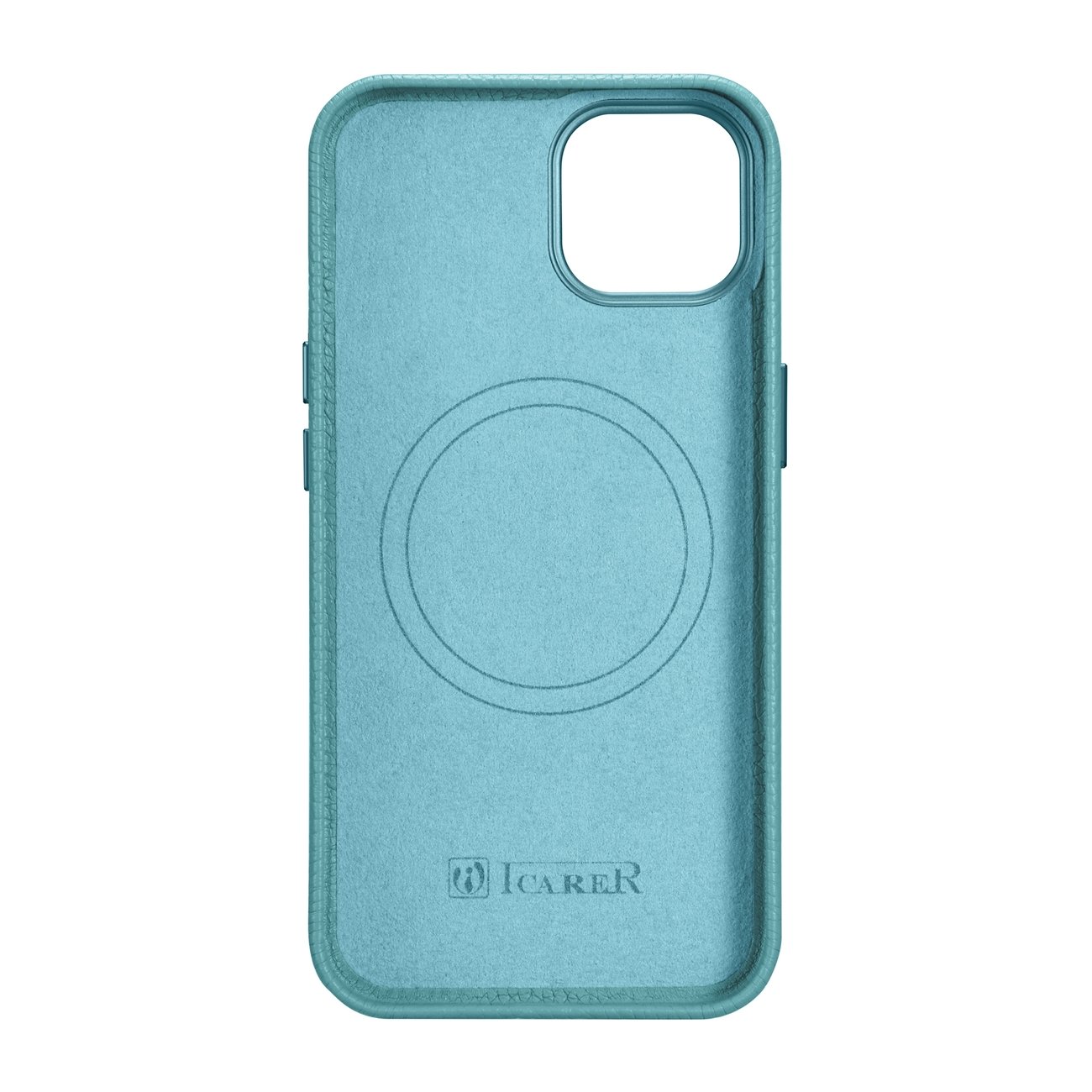 Pokrowiec iCarer Litchi Premium Leather Case zielony Apple iPhone 14 / 3