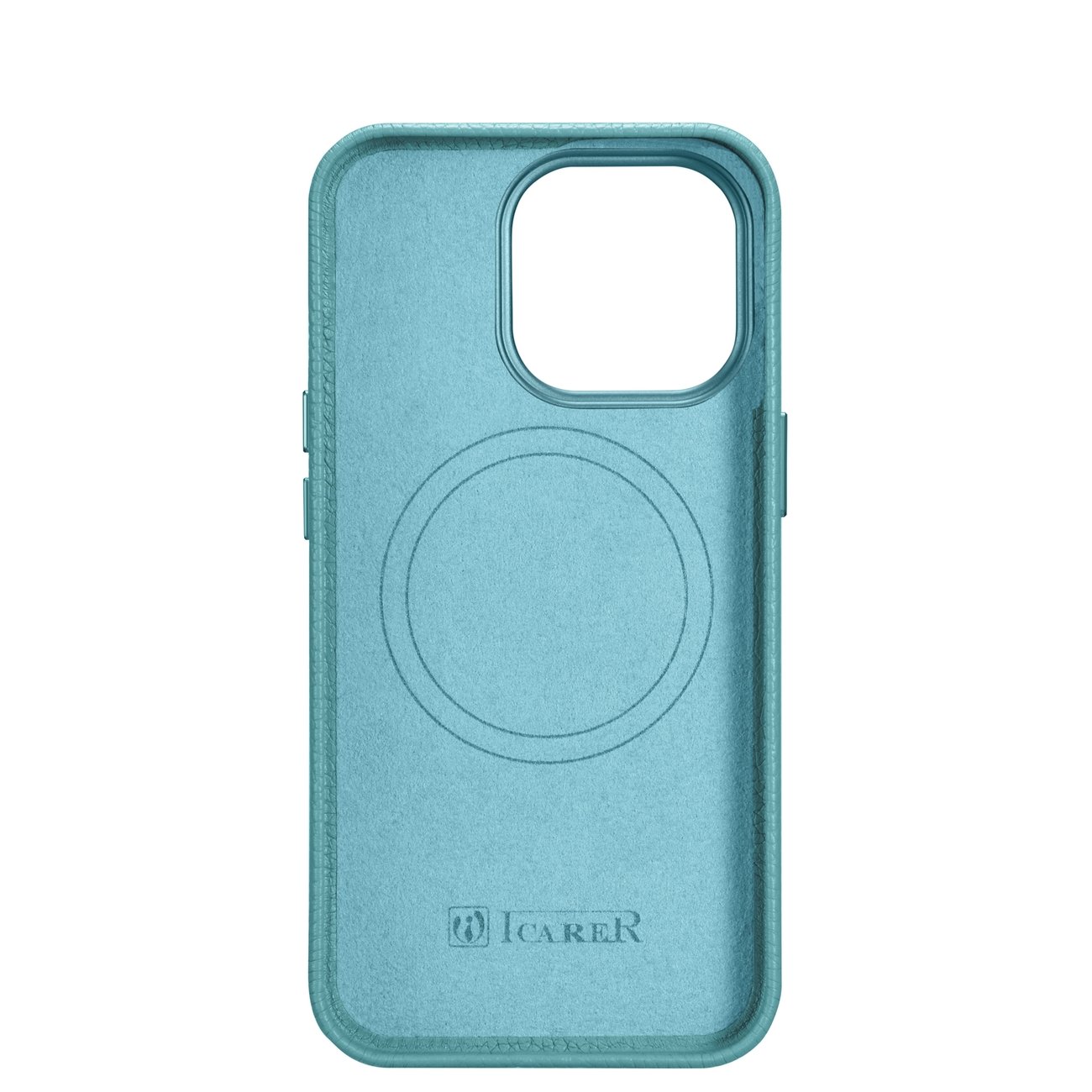 Pokrowiec iCarer Litchi Premium Leather Case zielony Apple iPhone 14 Pro / 3