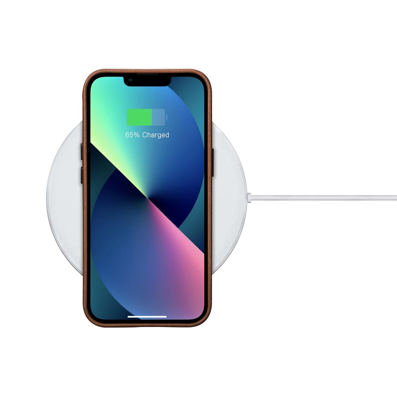 Pokrowiec iCarer Oil Wax Premium Leather Case br�zowy Apple iPhone 14 / 8