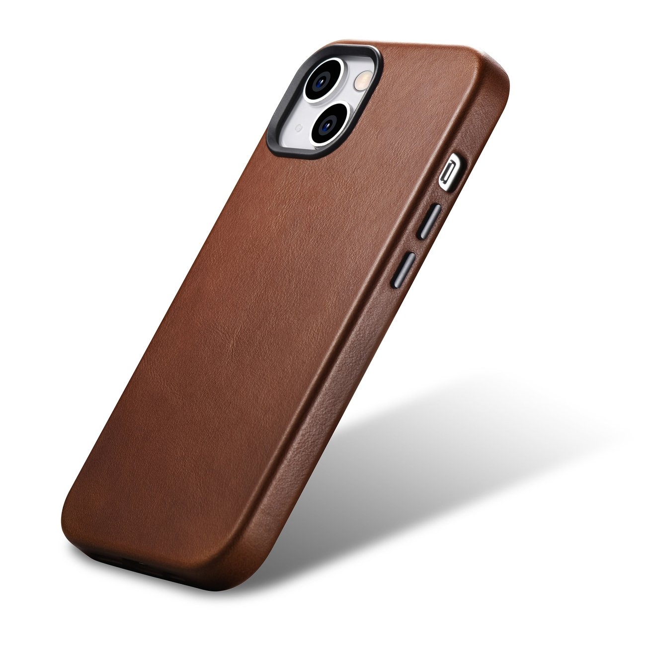 Pokrowiec iCarer Oil Wax Premium Leather Case brzowy Apple iPhone 14 Plus / 4
