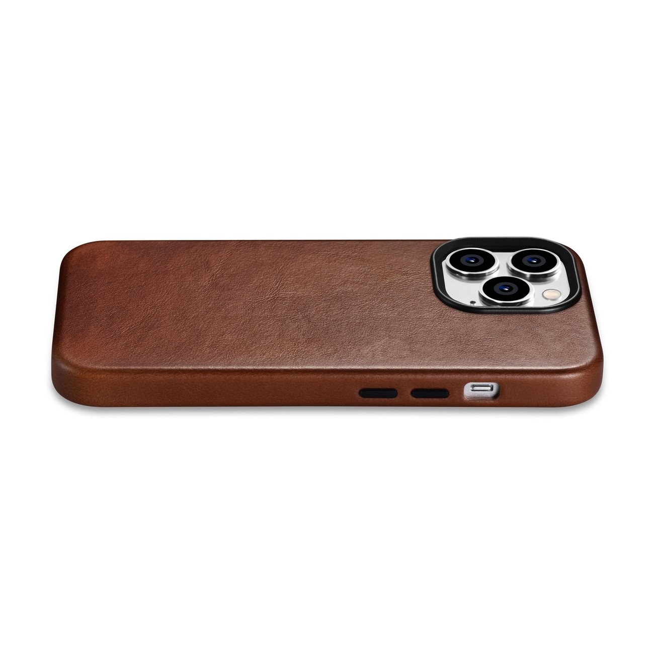 Pokrowiec iCarer Oil Wax Premium Leather Case brzowy Apple iPhone 14 Pro / 2