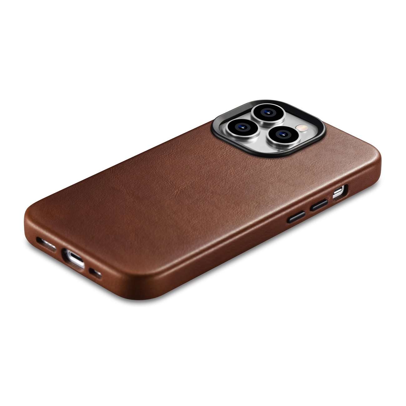 Pokrowiec iCarer Oil Wax Premium Leather Case brzowy Apple iPhone 14 Pro / 3