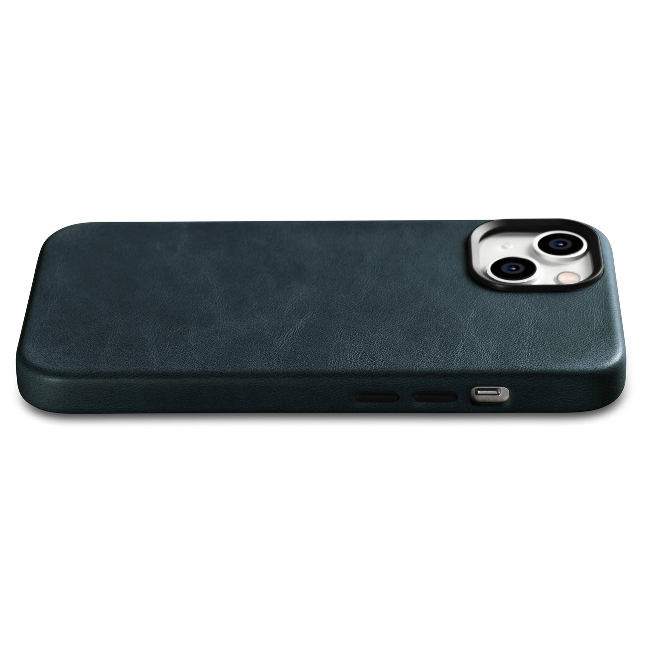 Pokrowiec iCarer Oil Wax Premium Leather Case ciemnoniebieski Apple iPhone 14 / 11