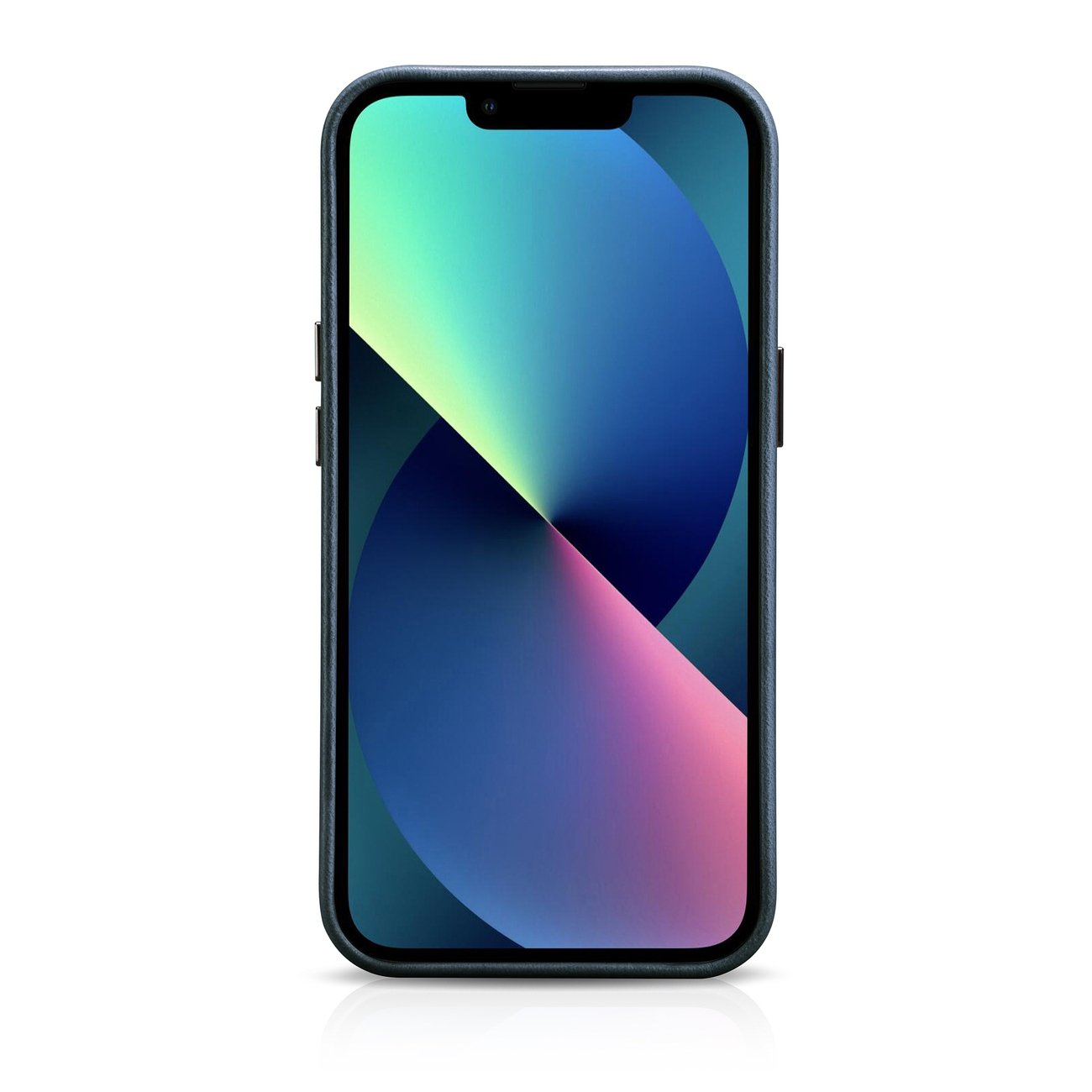 Pokrowiec iCarer Oil Wax Premium Leather Case ciemnoniebieski Apple iPhone 14 / 3