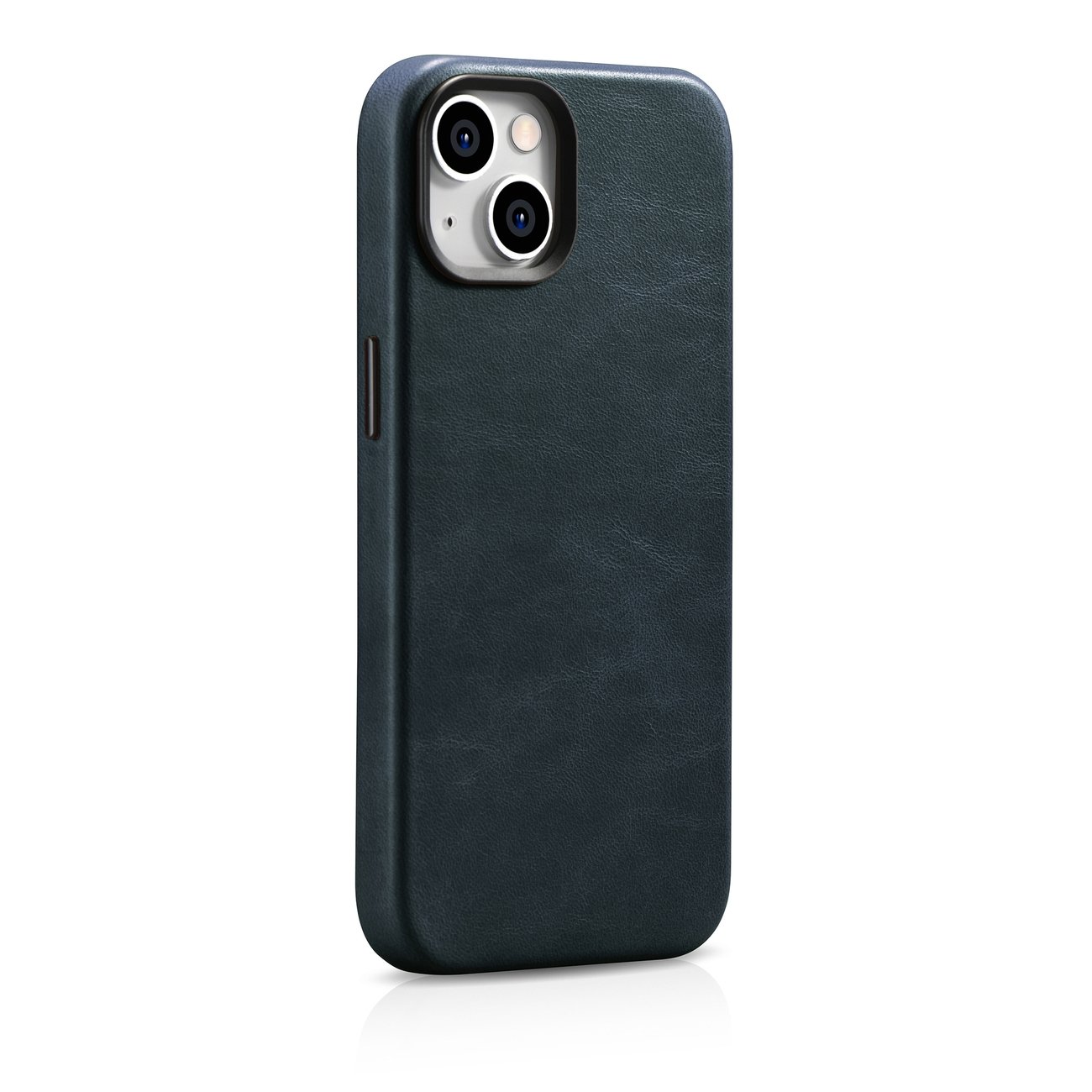 Pokrowiec iCarer Oil Wax Premium Leather Case ciemnoniebieski Apple iPhone 14 / 5