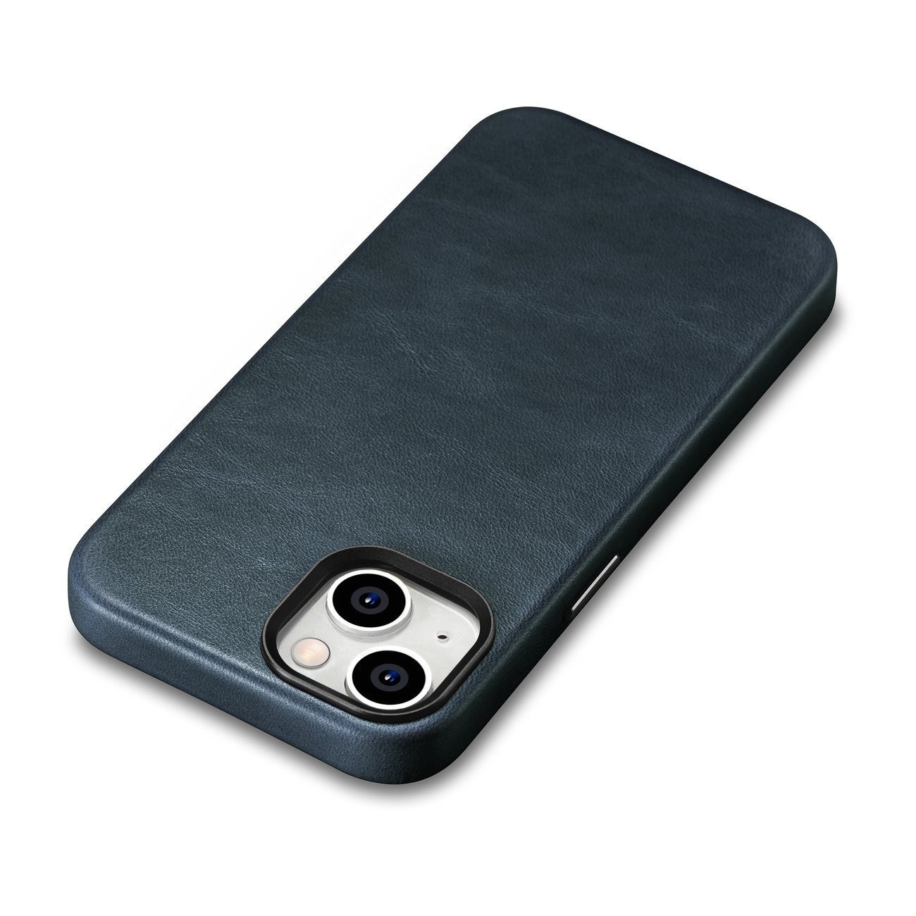 Pokrowiec iCarer Oil Wax Premium Leather Case ciemnoniebieski Apple iPhone 14 / 9