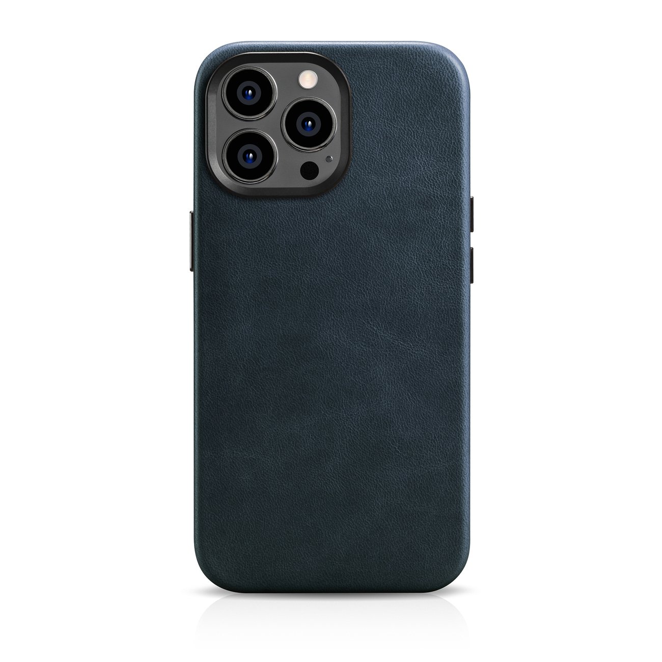 Pokrowiec iCarer Oil Wax Premium Leather Case ciemnoniebieski Apple iPhone 14 Pro
