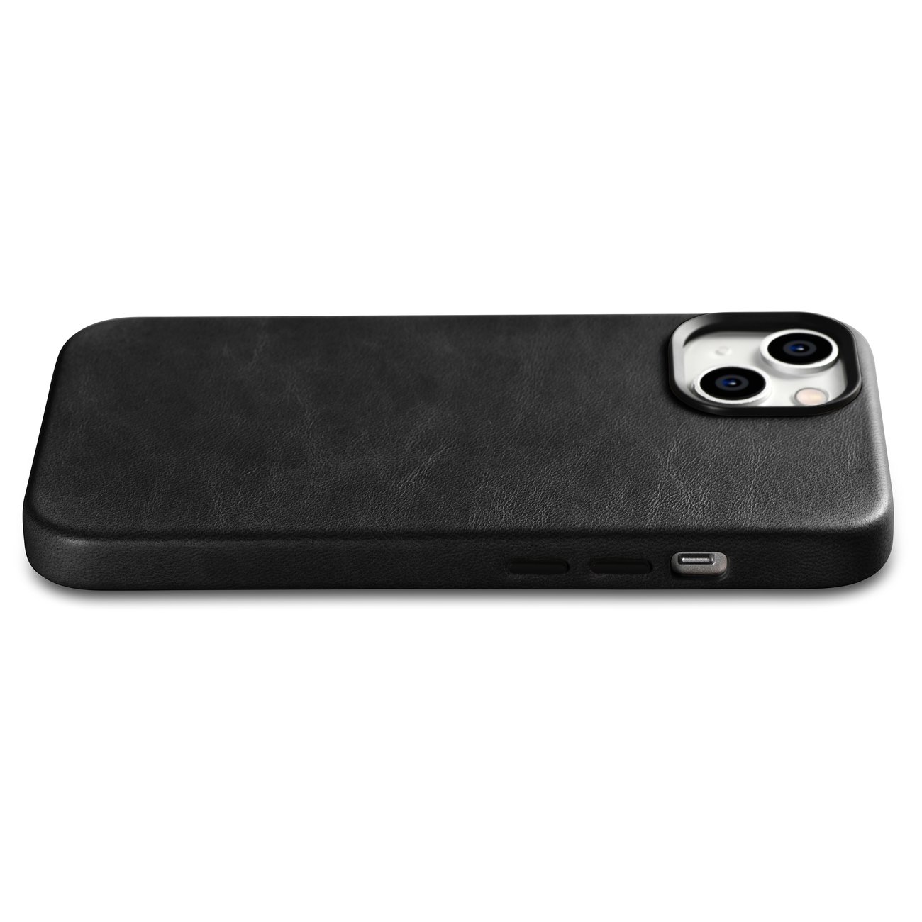 Pokrowiec iCarer Oil Wax Premium Leather Case czarny Apple iPhone 14 / 12