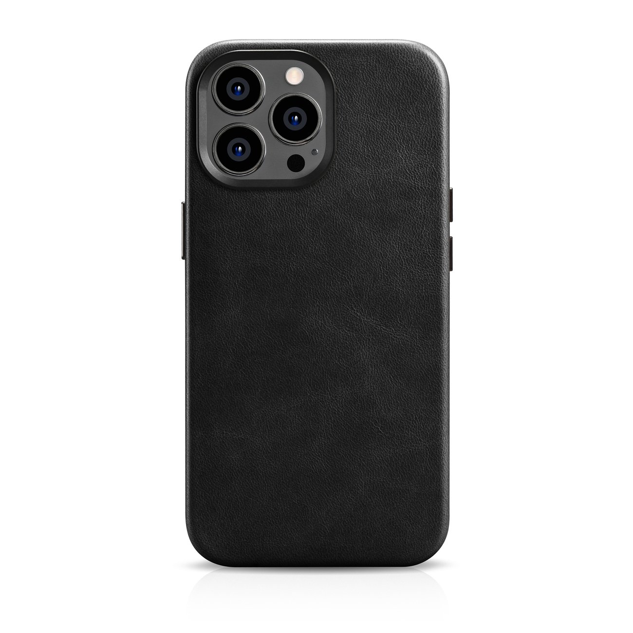 Pokrowiec iCarer Oil Wax Premium Leather Case czarny Apple iPhone 14 Pro
