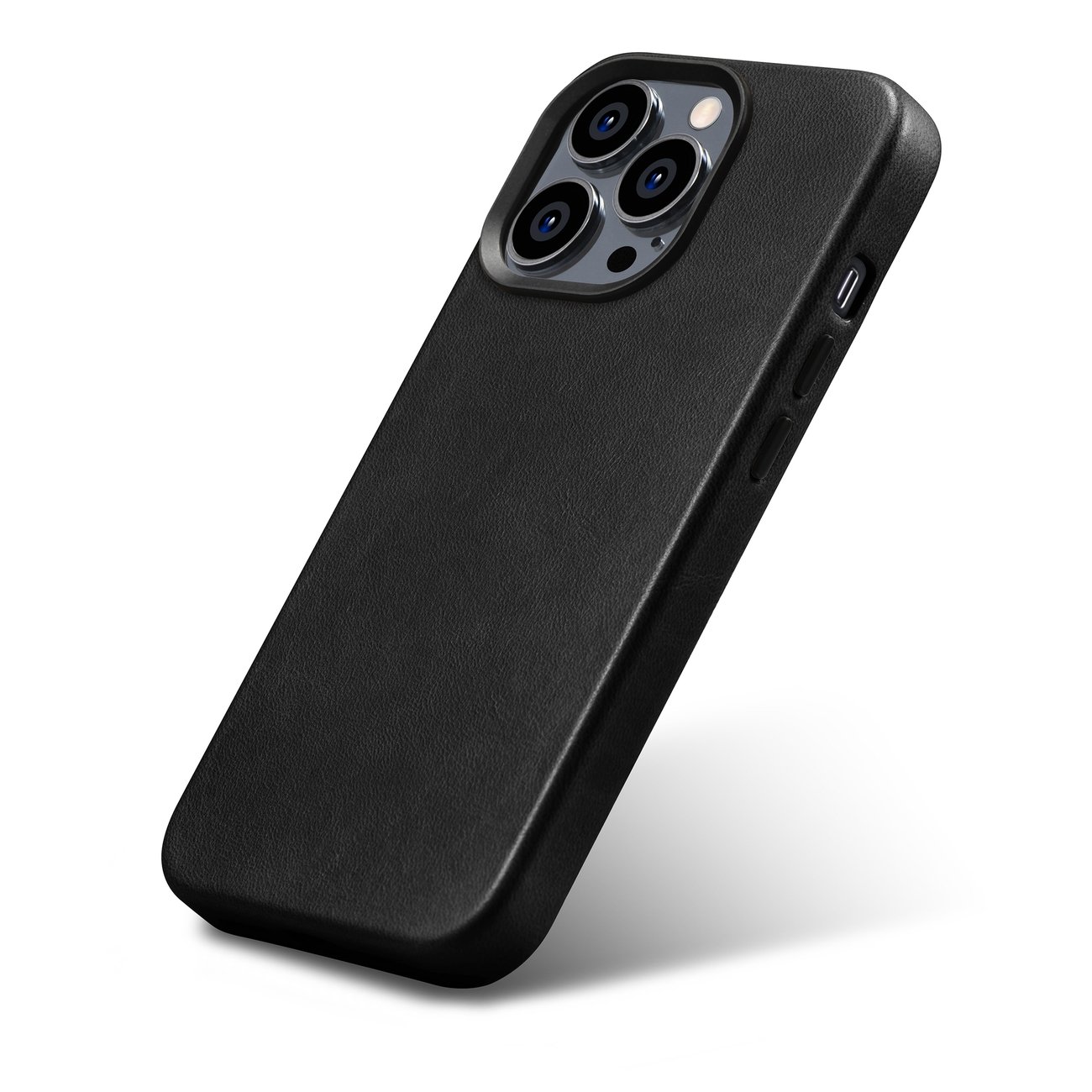 Pokrowiec iCarer Oil Wax Premium Leather Case czarny Apple iPhone 14 Pro / 6