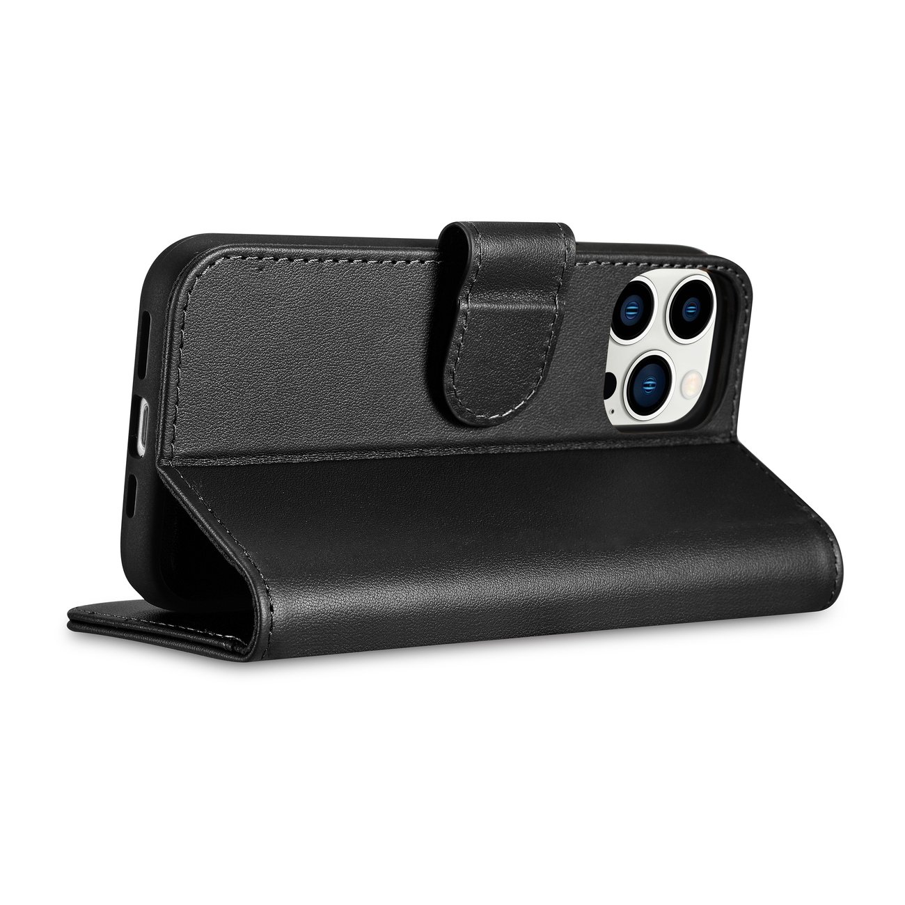 Pokrowiec iCarer Wallet Case 2in1 czarny Apple iPhone 14 Pro / 8