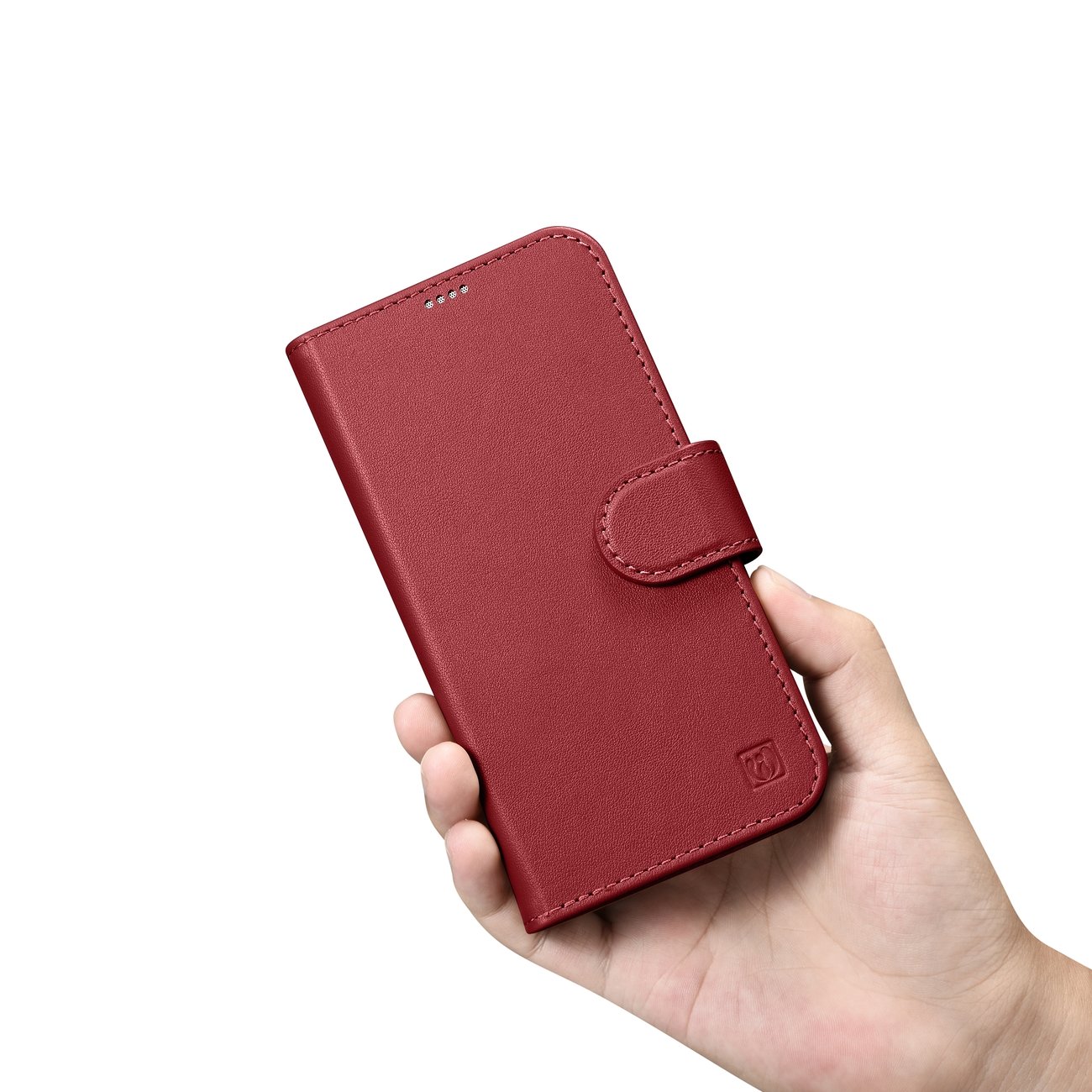 Pokrowiec iCarer Wallet Case 2in1 czerwony Apple iPhone 14 Pro / 12