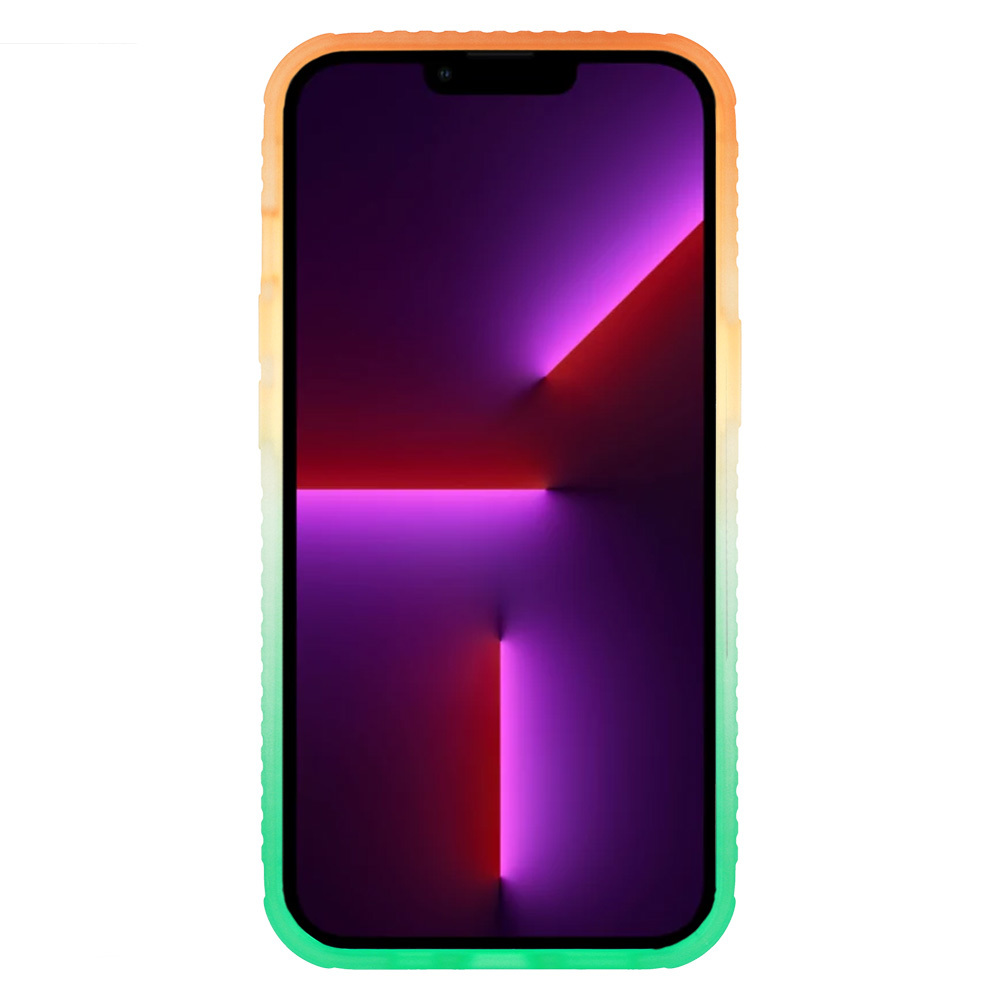 Pokrowiec IDEAR Case W15 pomara�czowo-mi�towy Apple iPhone 13 Pro Max / 4