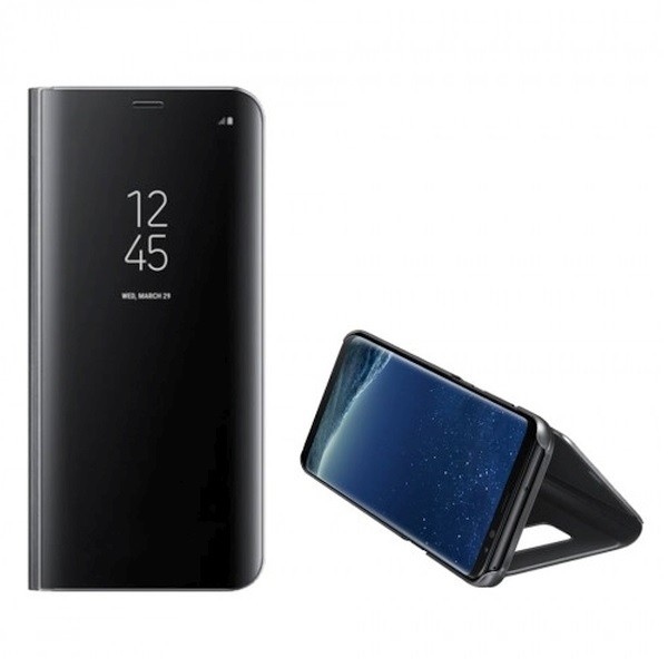 Pokrowiec inteligentny Clear View czarny Samsung A02S