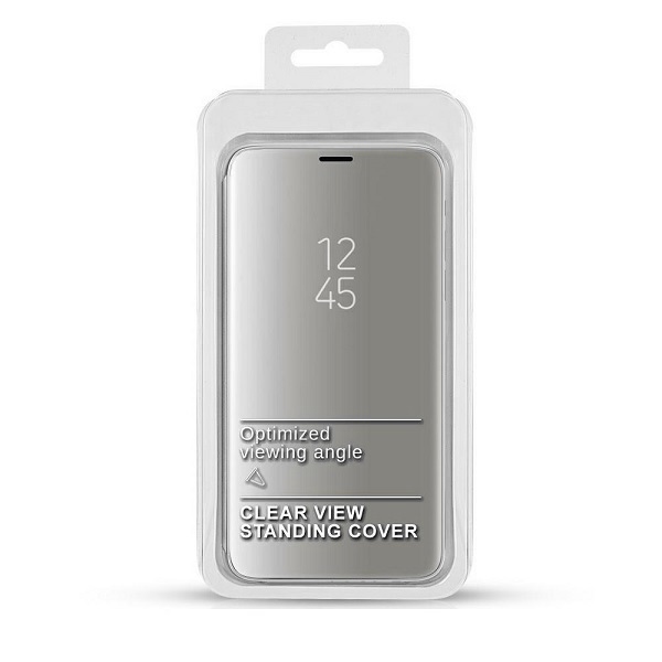 Pokrowiec inteligentny Clear View srebrny Xiaomi Mi Note 10 / 2