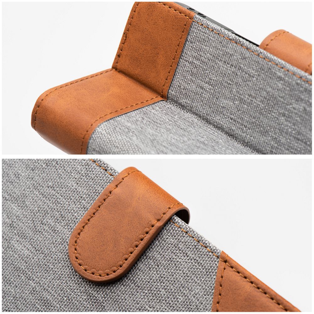 Pokrowiec JEANS Book szary Apple iPhone 16 Plus / 7 Pokrowiec JEANS Book szary Apple iPhone 16 Plus / 7