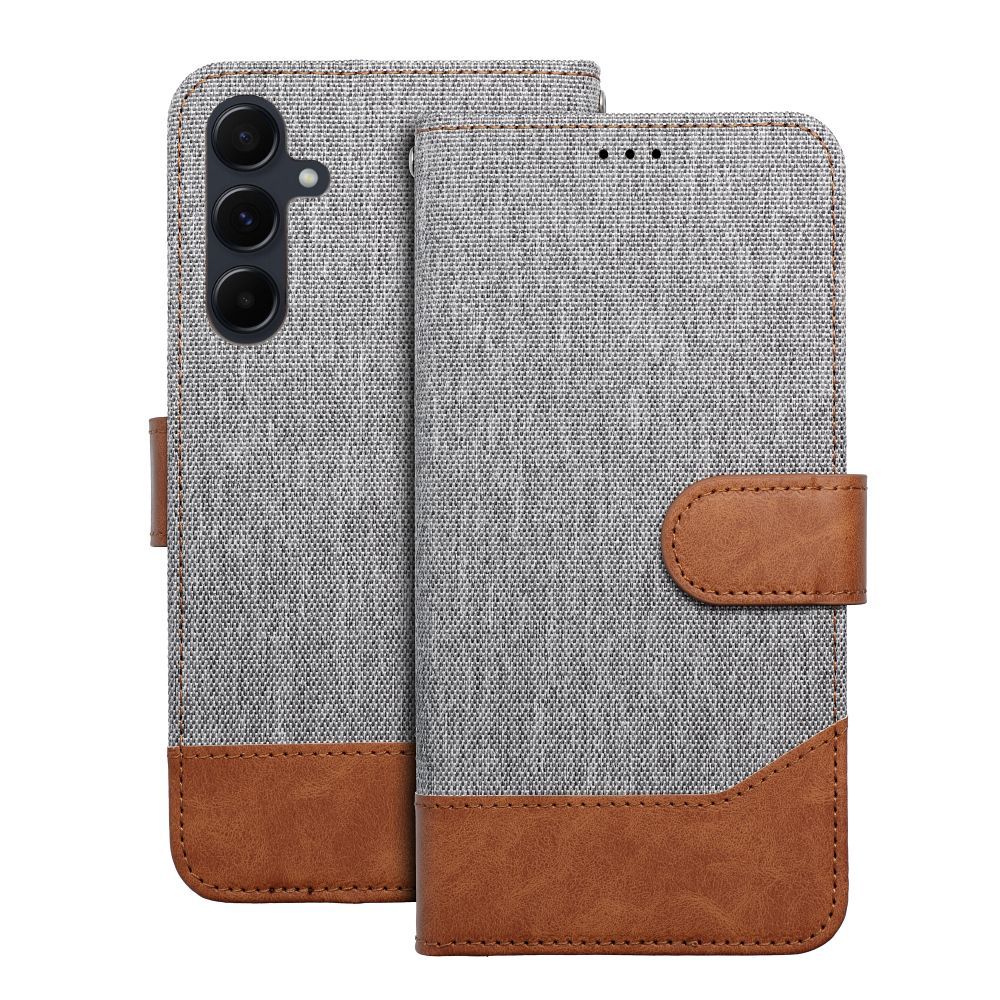 Pokrowiec JEANS Book szary Samsung Galaxy A26 5G / 5 Pokrowiec JEANS Book szary Samsung Galaxy A26 5G / 5