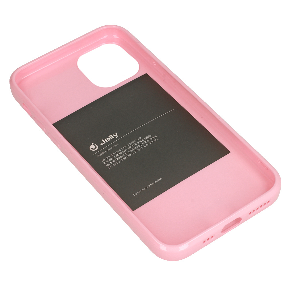 Pokrowiec Jelly Case jasnor�owy Apple iPhone 12 Mini / 5