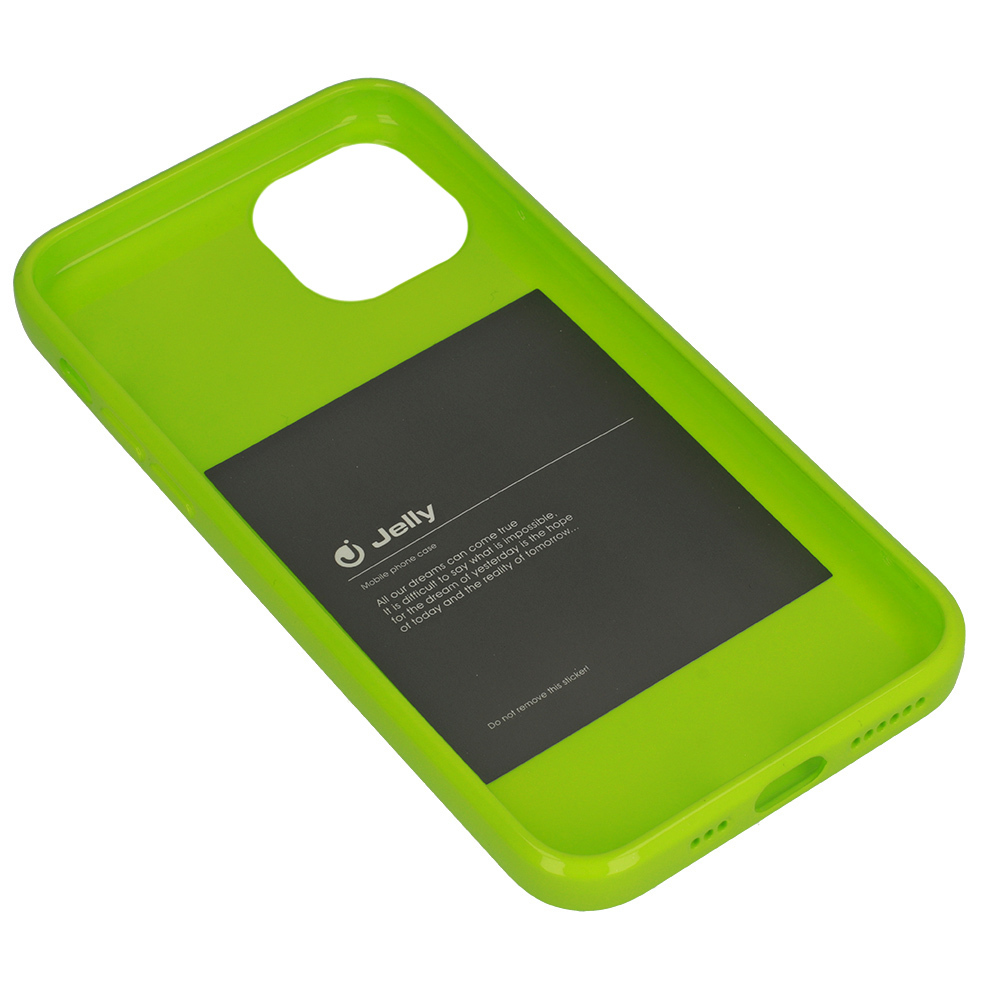Pokrowiec Jelly Case limonkowy Apple iPhone 12 Pro / 5