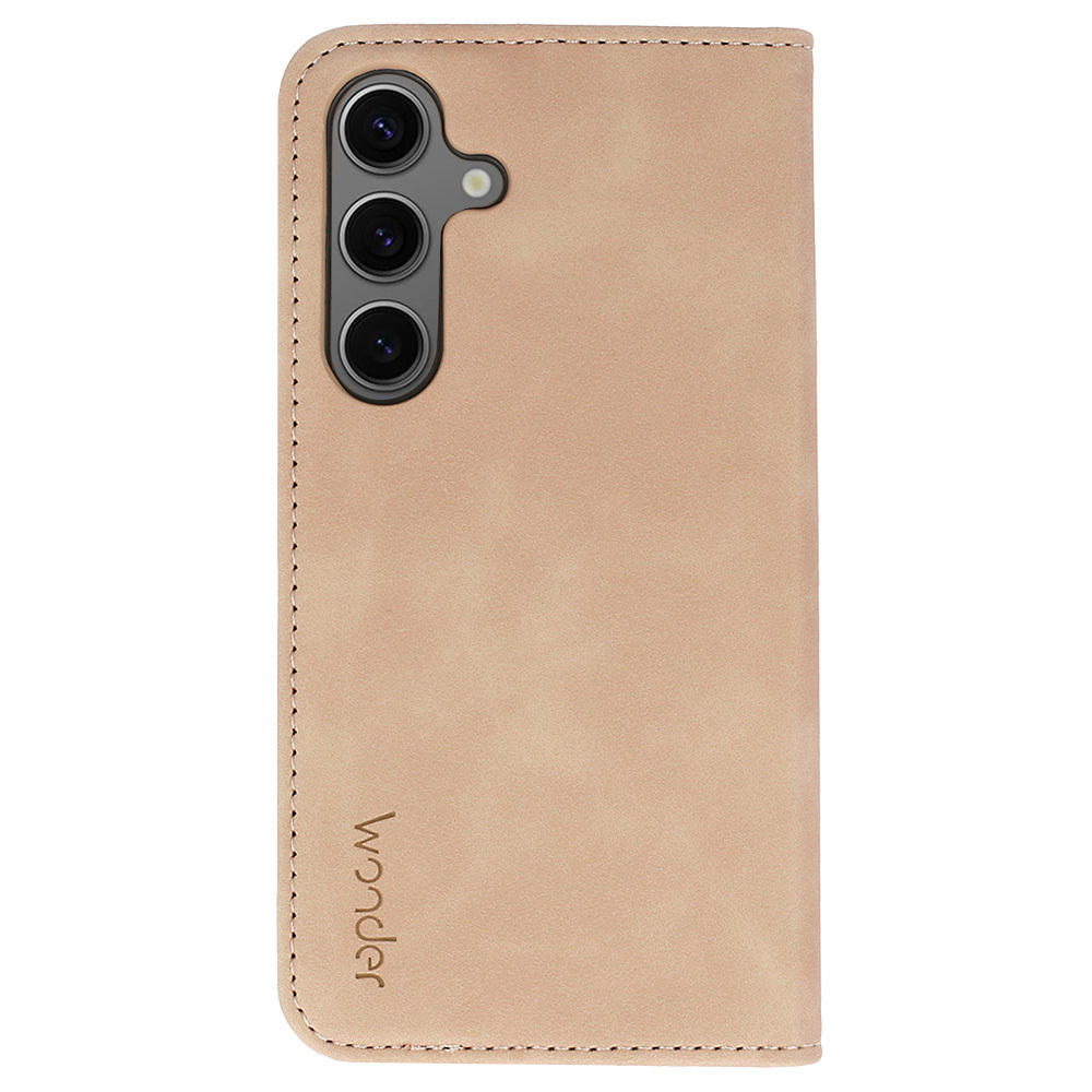 Pokrowiec Kabura Wonder Smart beżowy Xiaomi Redmi Note 14 5G / 3 Pokrowiec Kabura Wonder Smart beżowy Xiaomi Redmi Note 14 5G / 3