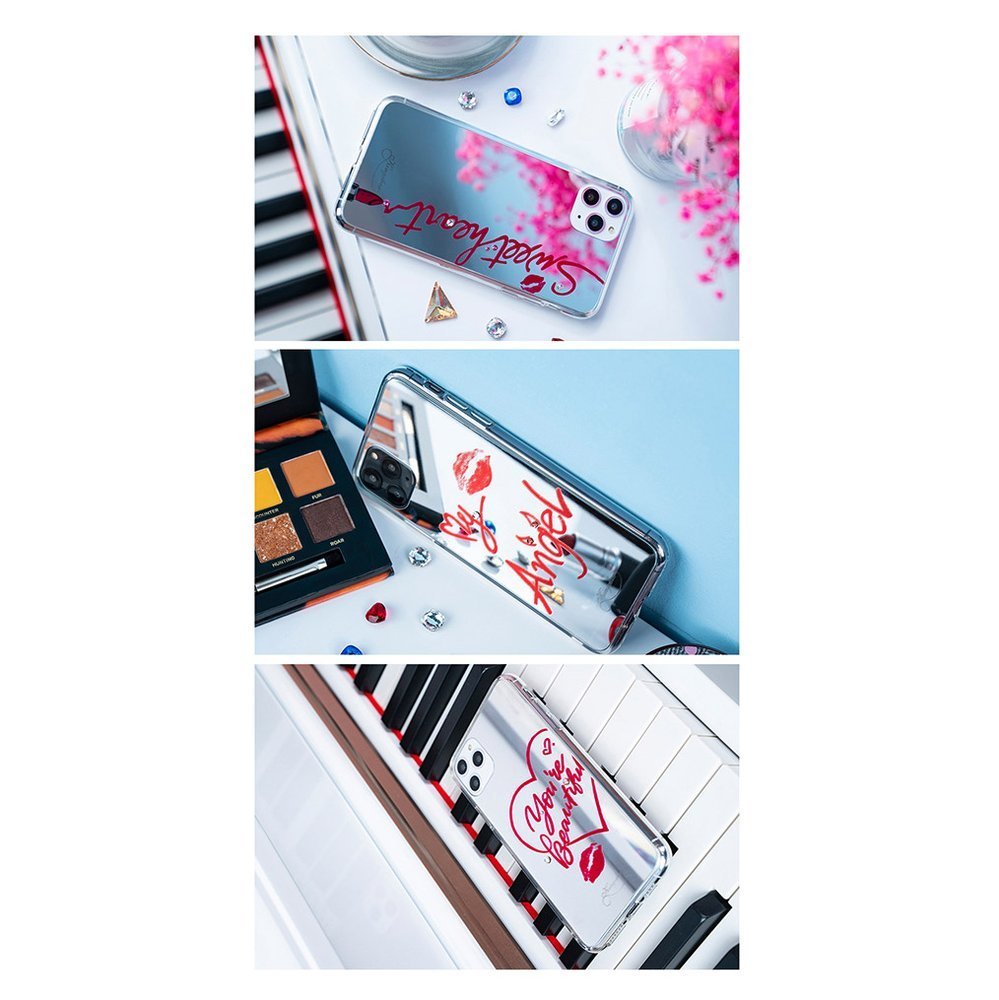 Pokrowiec Kingxbar Angel lustrzany z kryszta�ami Swarovskiego prze�roczysty Apple iPhone 11 Pro / 4