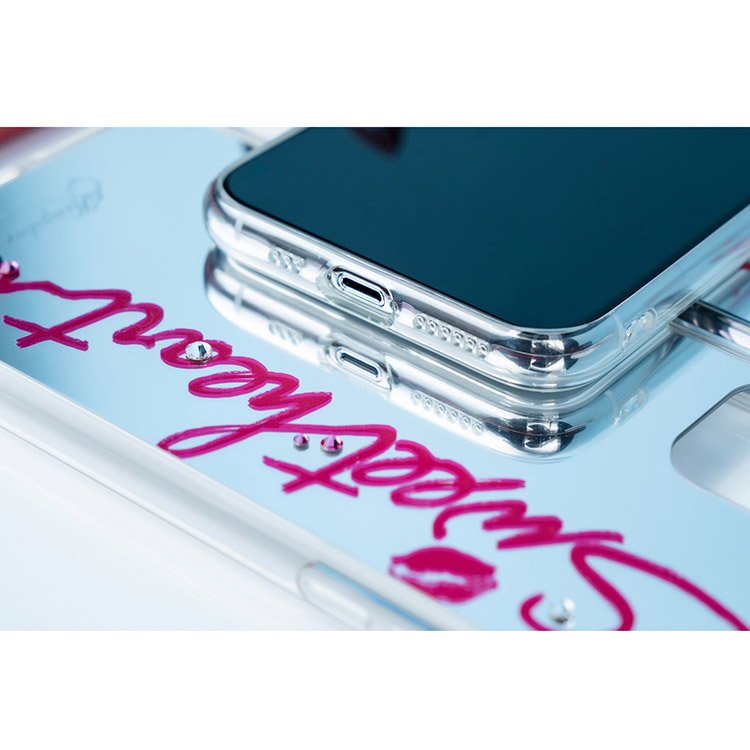 Pokrowiec Kingxbar Angel lustrzany z krysztaami Swarovskiego przeroczysty Apple iPhone 11 Pro Max / 12
