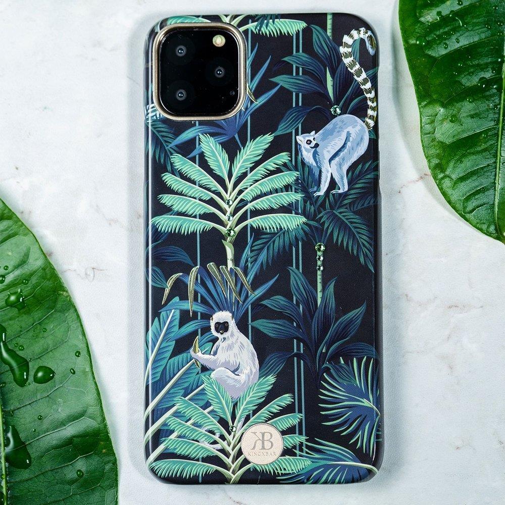 Pokrowiec Kingxbar Blossom z kryszta�ami Swarovskiego wz�r Gardenia Apple iPhone 11 Pro / 4