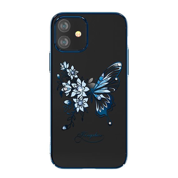 Pokrowiec Kingxbar Butterfly Series z kryształami Swarovskiego niebieski Apple iPhone 12 Mini Pokrowiec Kingxbar Butterfly Series z kryształami Swarovskiego niebieski Apple iPhone 12 Mini
