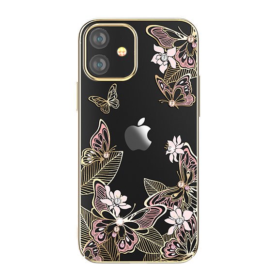 Pokrowiec Kingxbar Butterfly Series z kryształami Swarovskiego różowy Apple iPhone 12 Mini Pokrowiec Kingxbar Butterfly Series z kryształami Swarovskiego różowy Apple iPhone 12 Mini