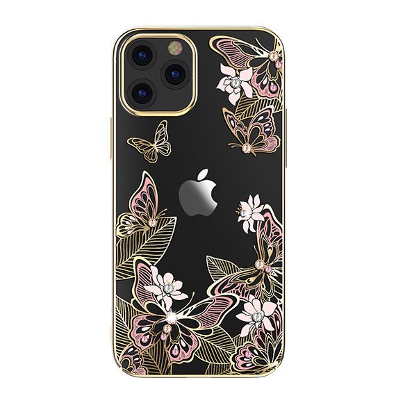 Pokrowiec Kingxbar Butterfly Series z kryształami Swarovskiego różowy Apple iPhone 12 Pro Max Pokrowiec Kingxbar Butterfly Series z kryształami Swarovskiego różowy Apple iPhone 12 Pro Max