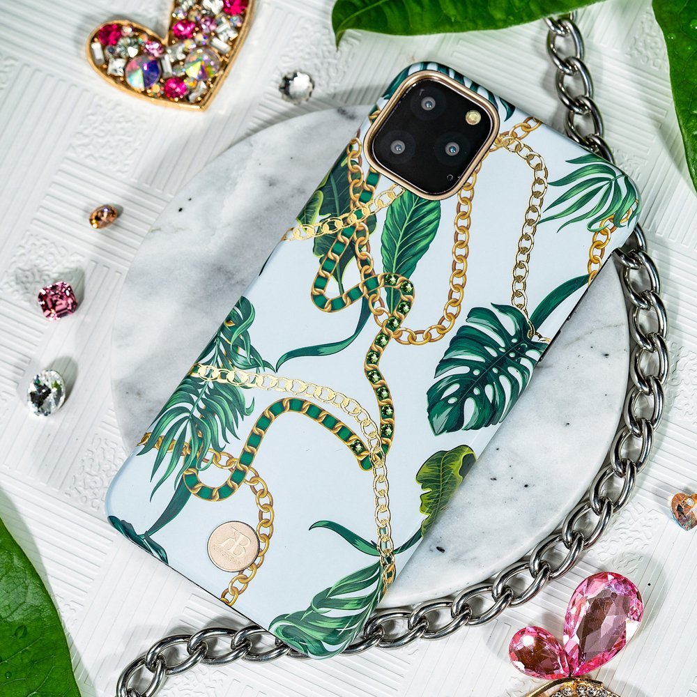 Pokrowiec Kingxbar Luxury Series z kryształami Swarovskiego zielony Apple iPhone 11 Pro / 10 Pokrowiec Kingxbar Luxury Series z kryształami Swarovskiego zielony Apple iPhone 11 Pro / 10