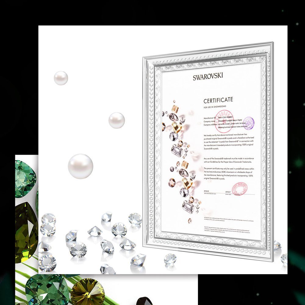 Pokrowiec Kingxbar Petal z kryszta�ami Swarovskiego r�owy Apple iPhone XS Max / 4