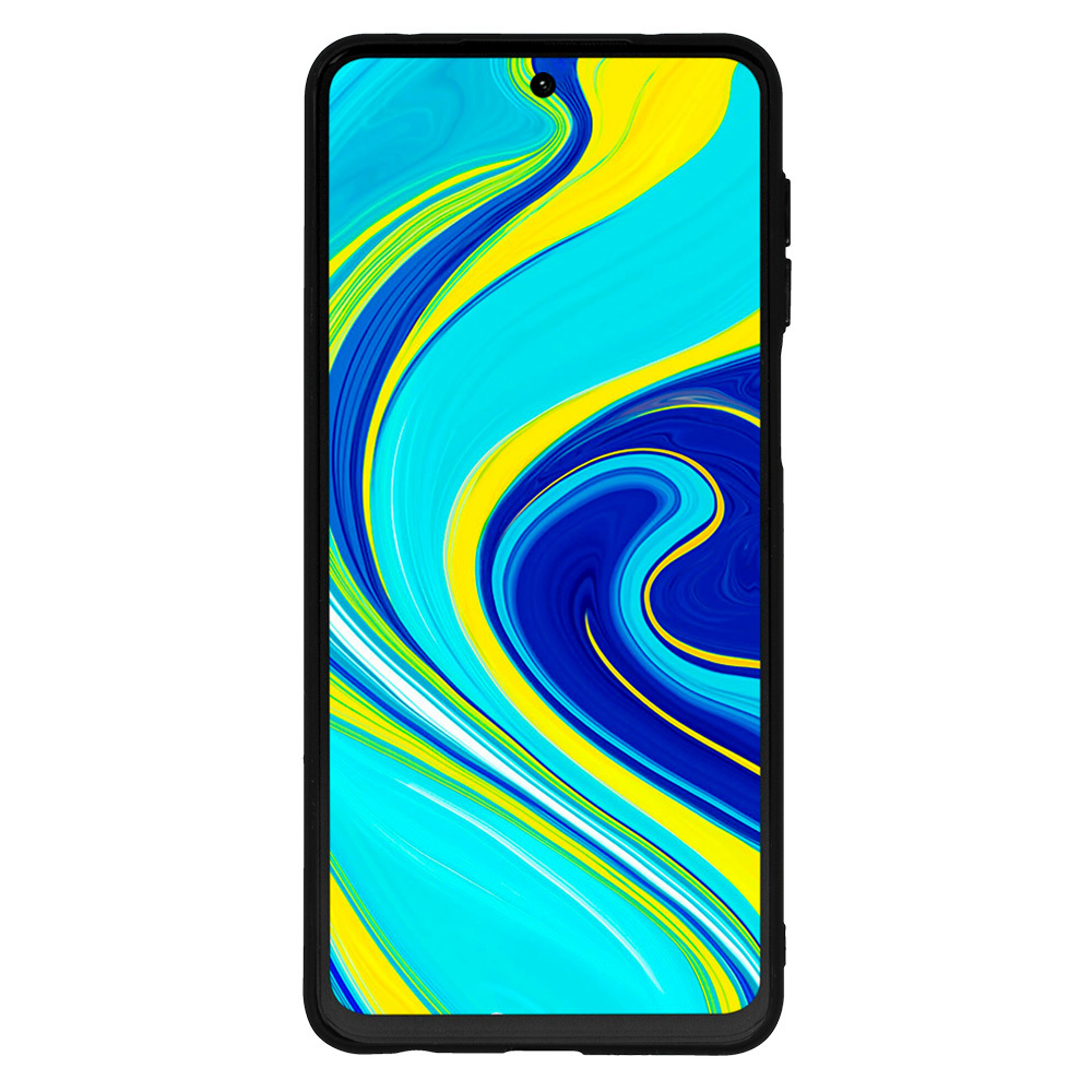 Pokrowiec Leather 3D Case wz�r 1 czarny Xiaomi Redmi Note 9 Pro / 3