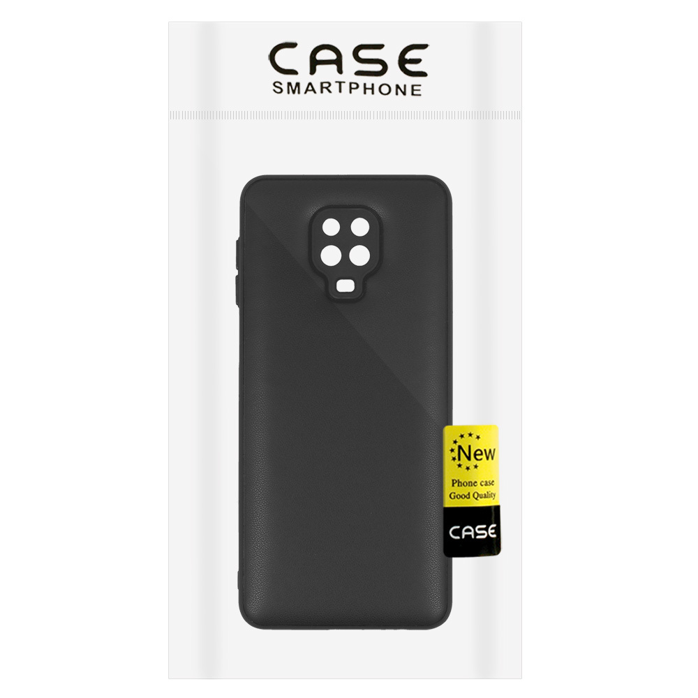 Pokrowiec Leather 3D Case wz�r 1 czarny Xiaomi Redmi Note 9 Pro / 7