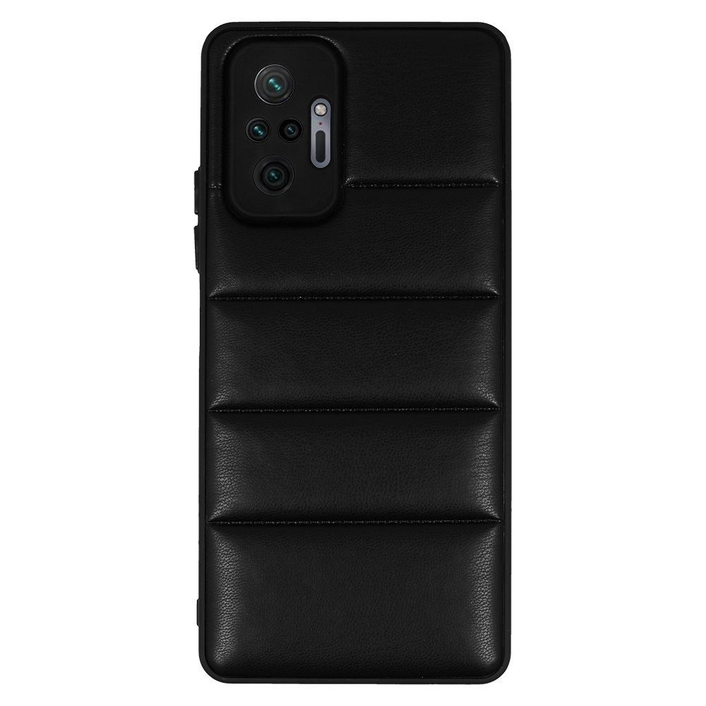 Pokrowiec Leather 3D Case wz�r 2 czarny Xiaomi Redmi Note 10 Pro Max / 2