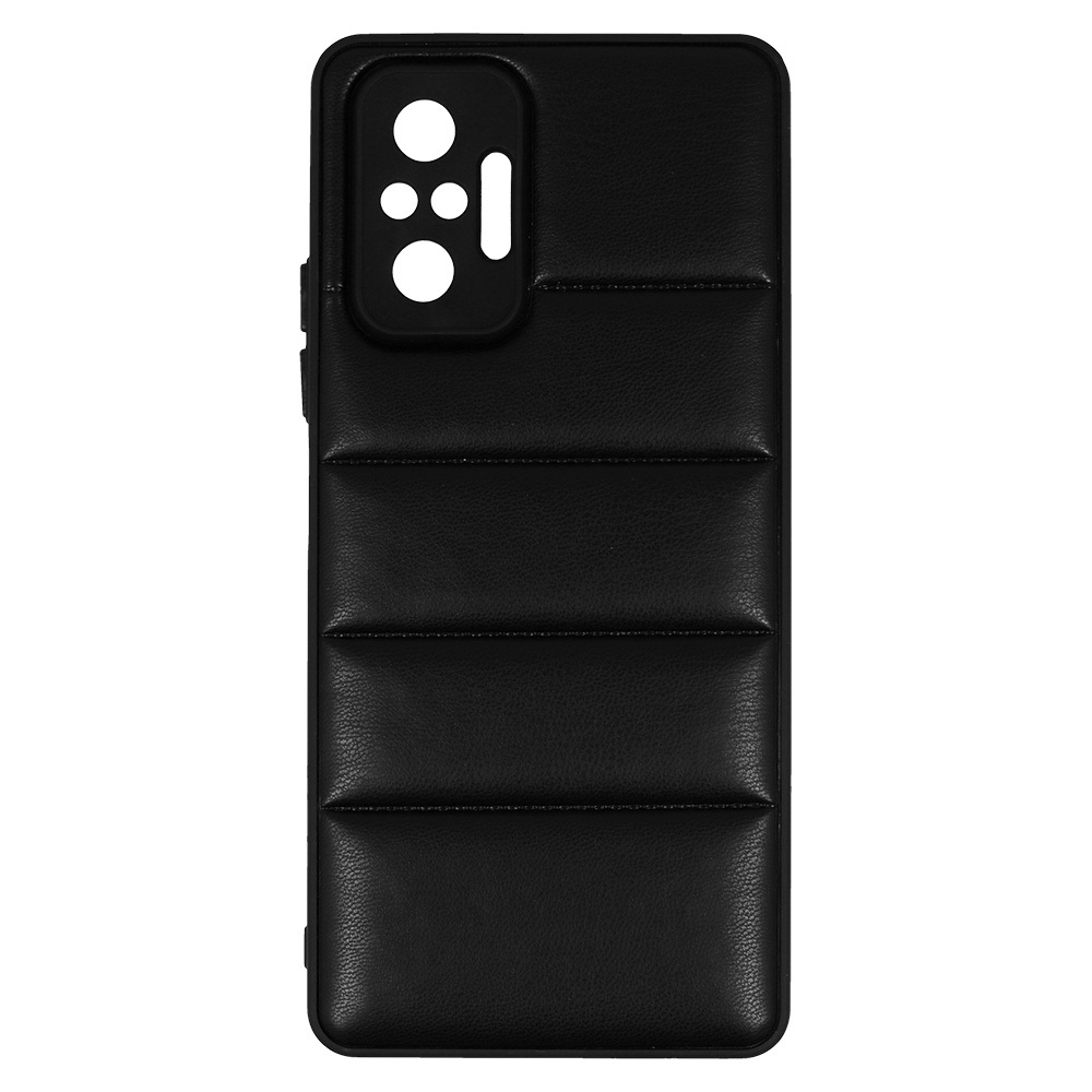 Pokrowiec Leather 3D Case wz�r 2 czarny Xiaomi Redmi Note 10 Pro Max / 4