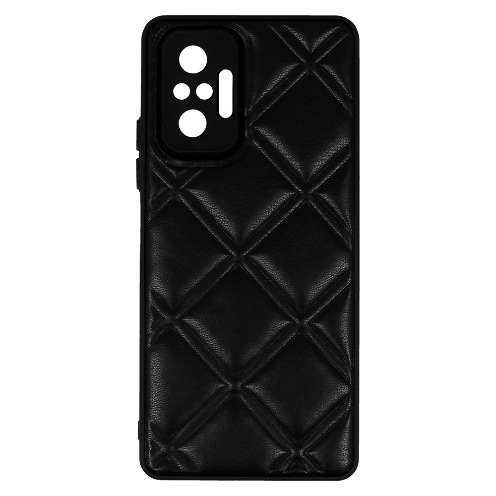 Pokrowiec Leather 3D Case wz�r 3 czarny Xiaomi Redmi Note 10 Pro Max / 4