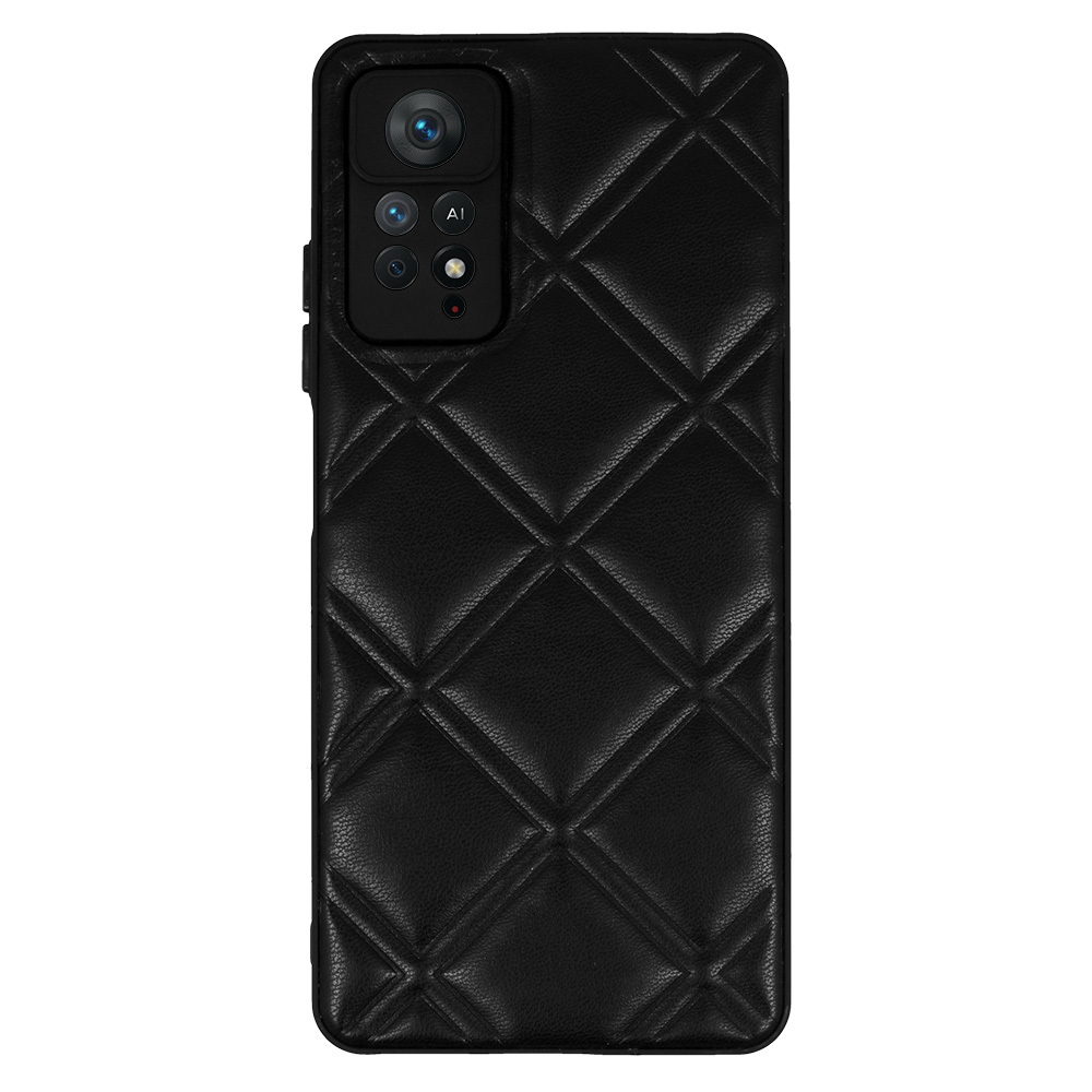 Pokrowiec Leather 3D Case wz�r 3 czarny Xiaomi Redmi Note 11 Pro 5G / 2